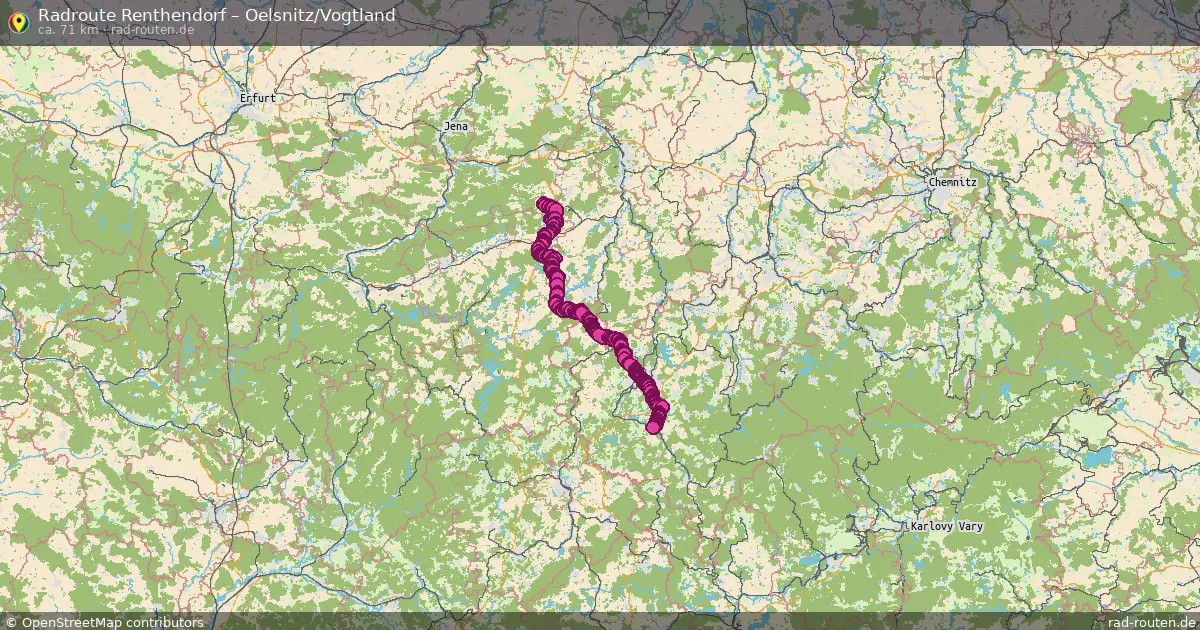 Radtour Renthendorf – Oelsnitz Vogtland