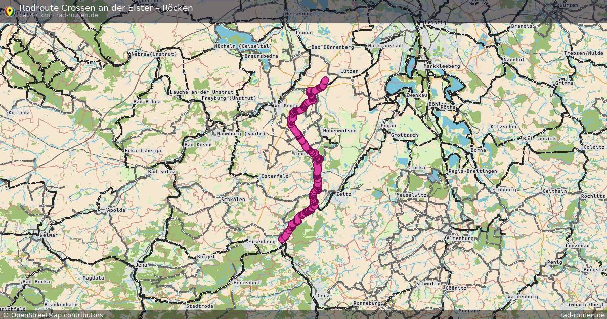 Fahrradroute Crossen An Der Elster – Röcken