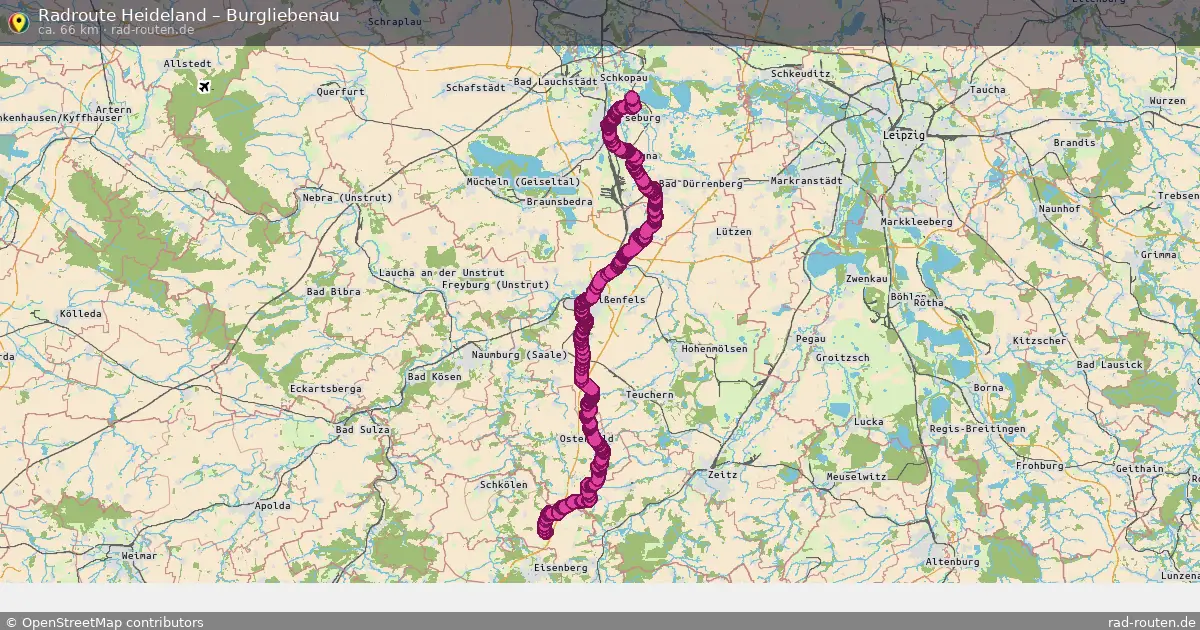 Radtour Heideland – Burgliebenau