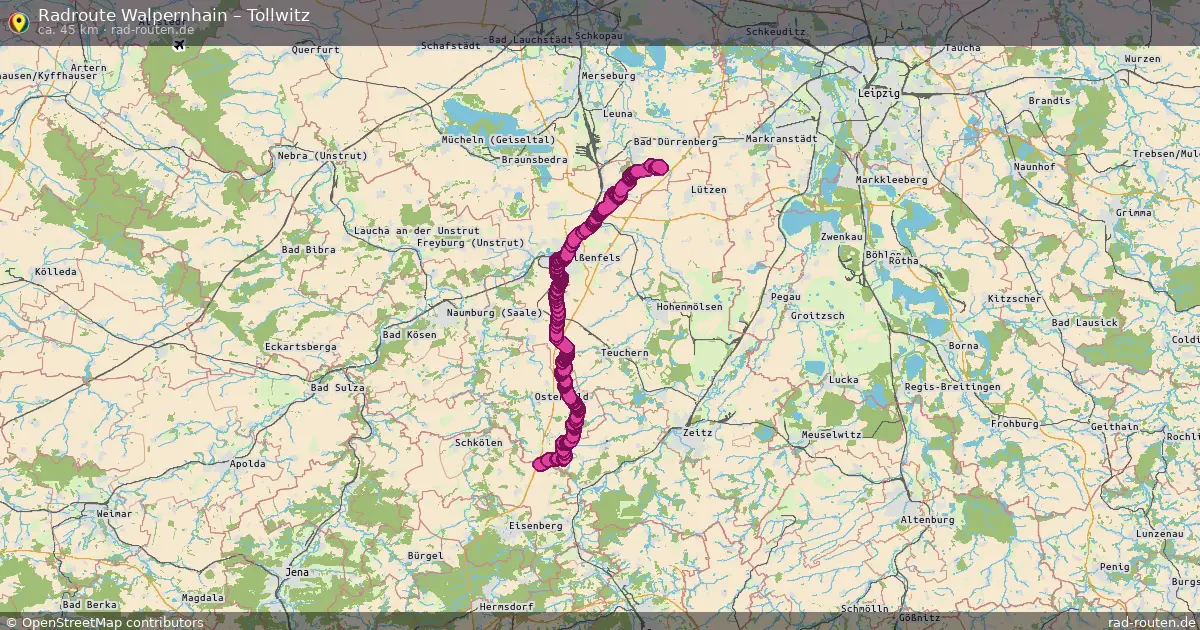 Radtour Walpernhain – Tollwitz