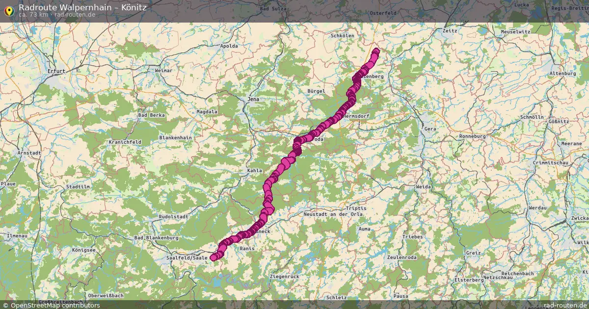 Radtour Walpernhain – Könitz