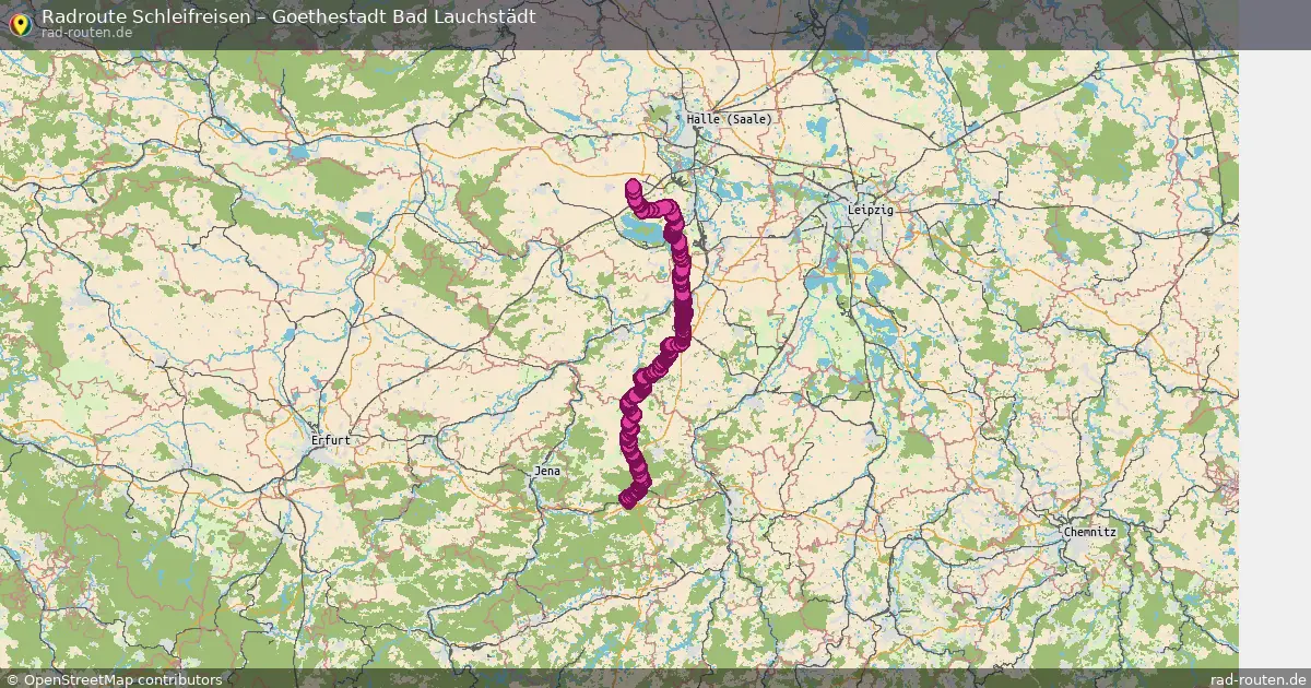 Radtour Schleifreisen – Goethestadt Bad Lauchstädt