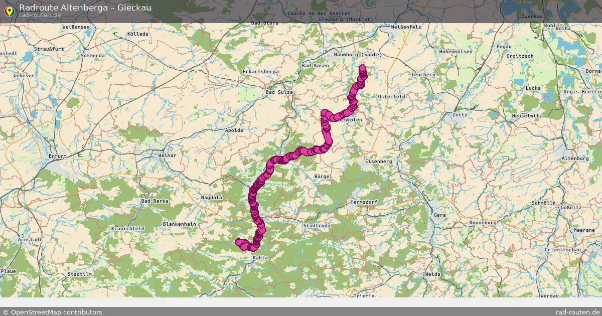 Radtour Altenberga – Gieckau