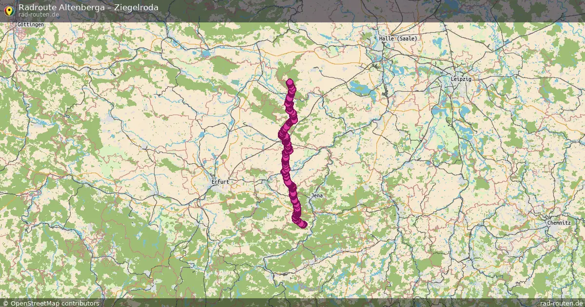 Radtour Altenberga – Ziegelroda
