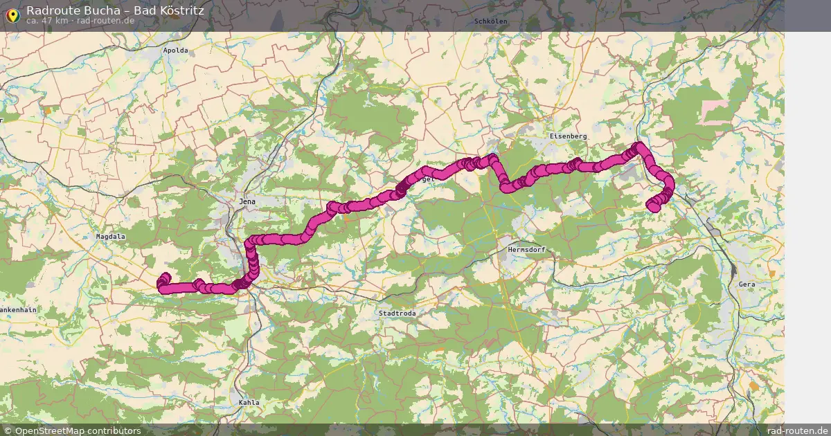 Radtour Bucha – Bad Köstritz