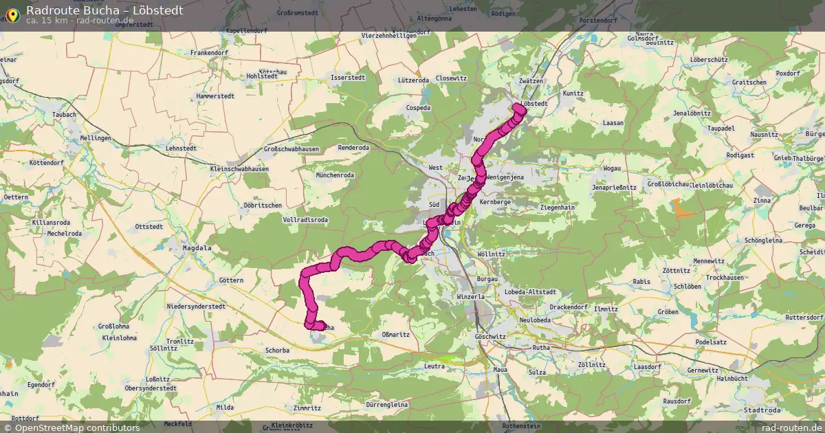 Radtour Bucha – Löbstedt