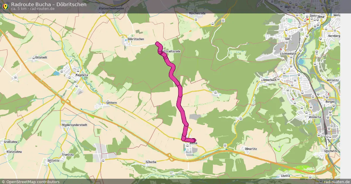 Radtour Bucha – Döbritschen