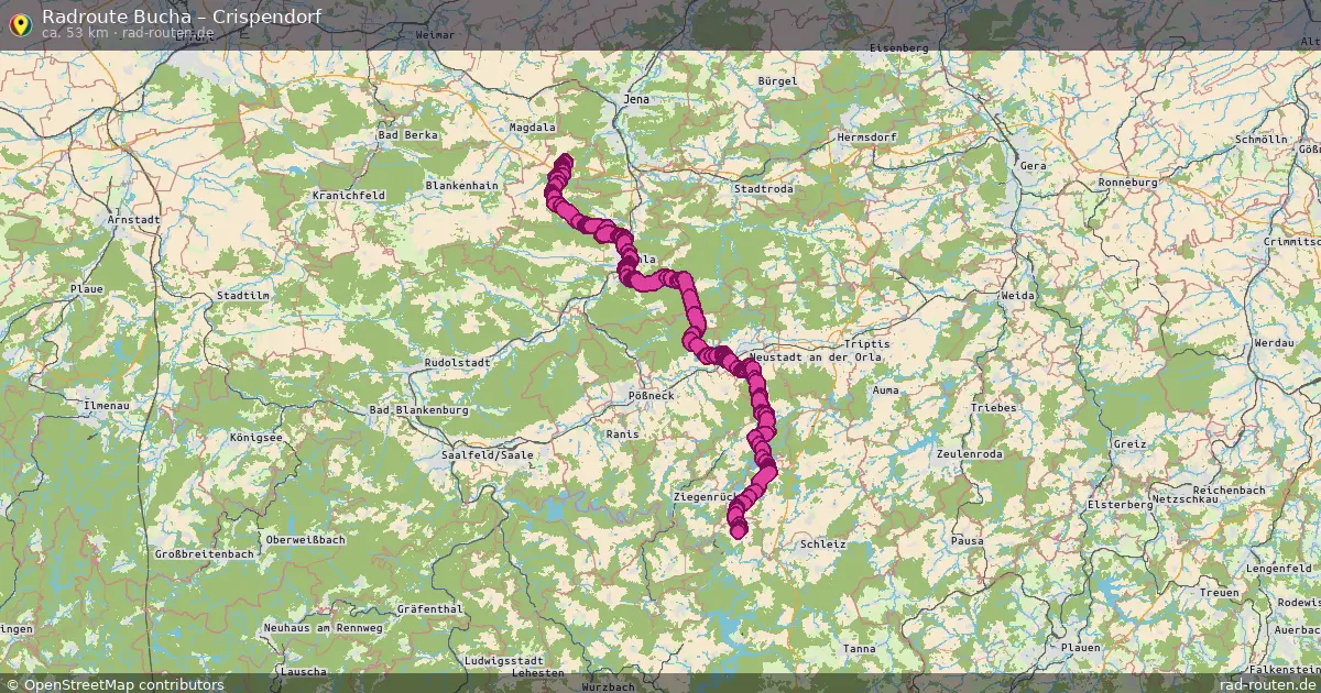 Radtour Bucha – Crispendorf