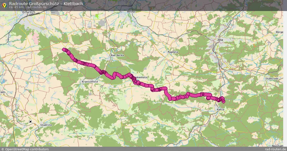 Radtour Großpürschütz – Klettbach