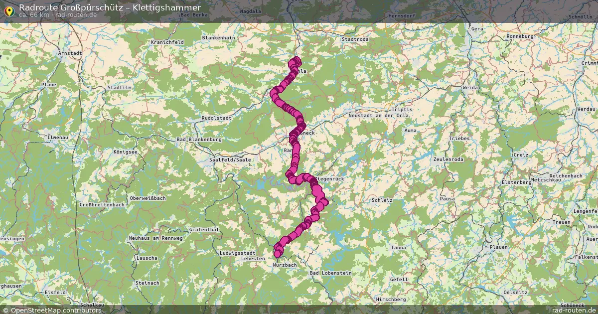 Radtour Großpürschütz – Klettigshammer