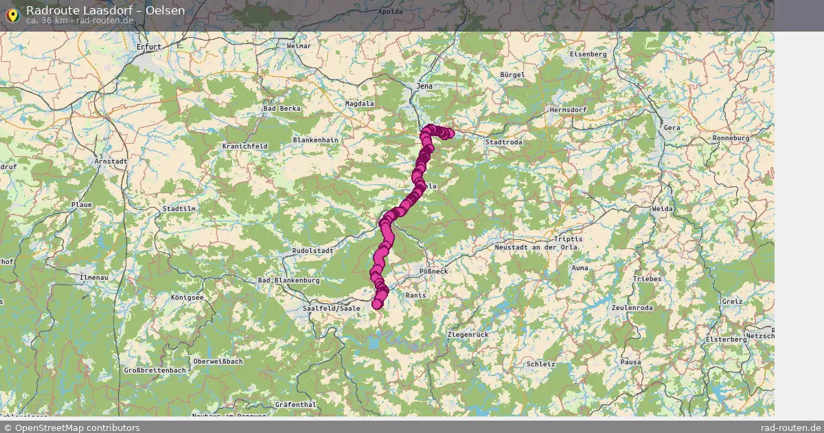 Fahrradroute Laasdorf – Oelsen
