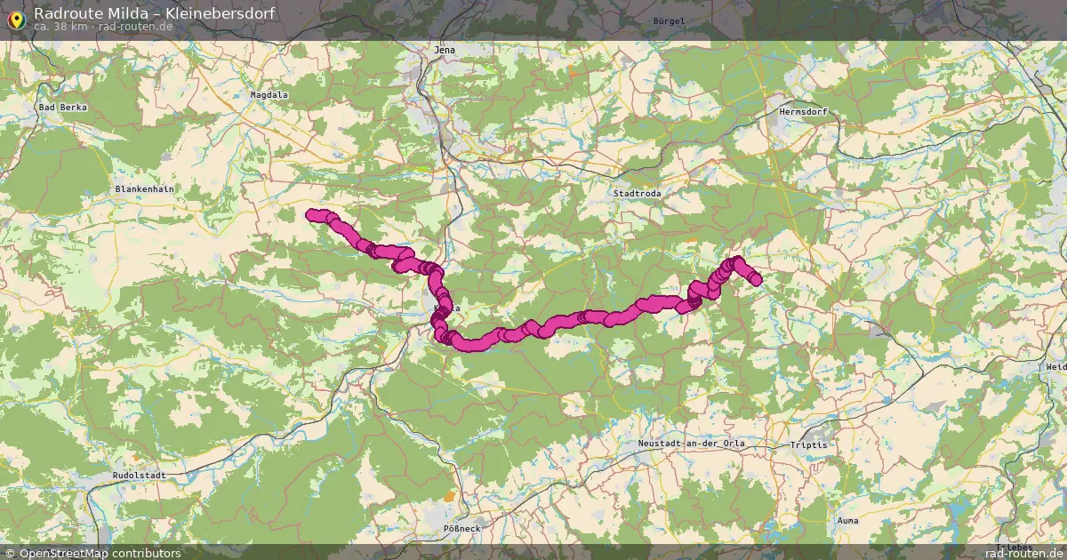 Radtour Milda – Kleinebersdorf