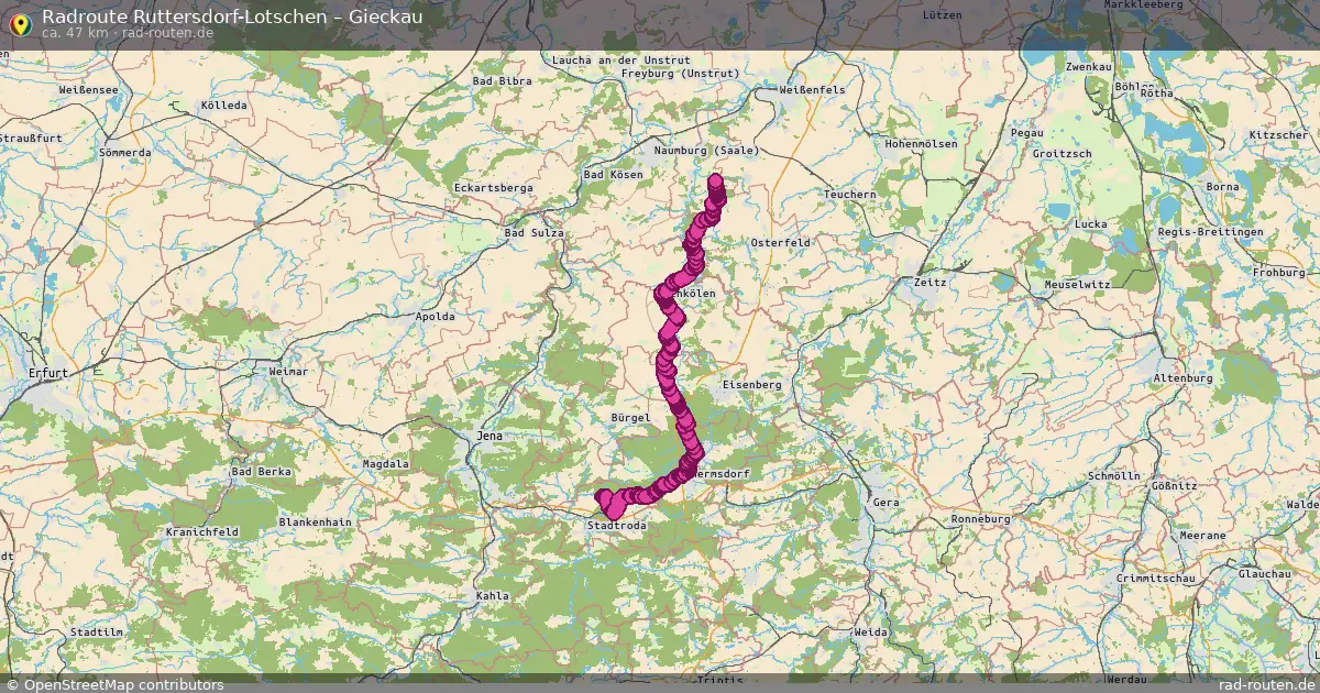 Radtour Ruttersdorf-Lotschen – Gieckau