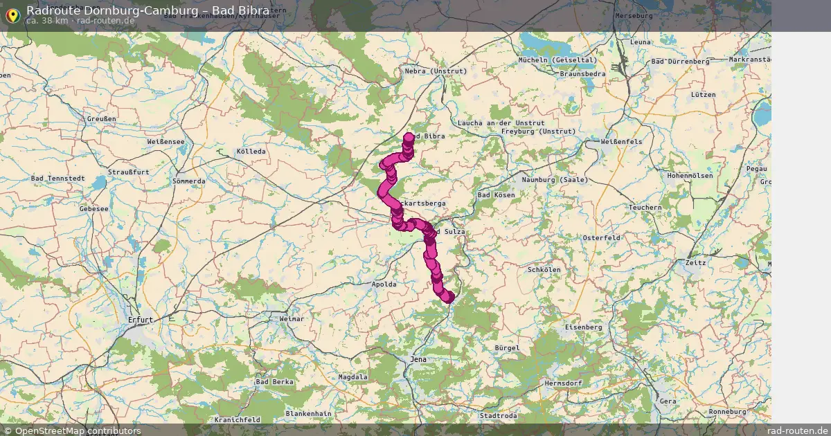 Radtour Dornburg-Camburg – Bad Bibra