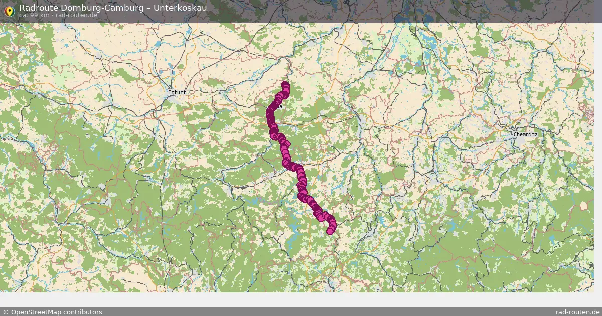 Radtour Dornburg-Camburg – Unterkoskau