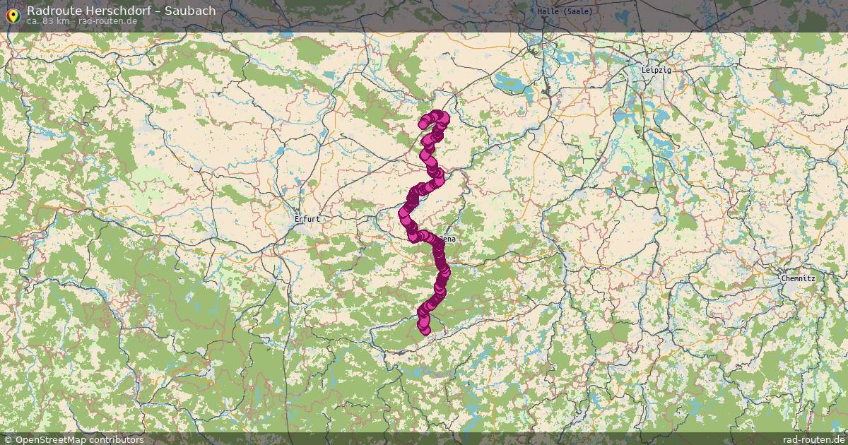 Fahrradroute Herschdorf – Saubach