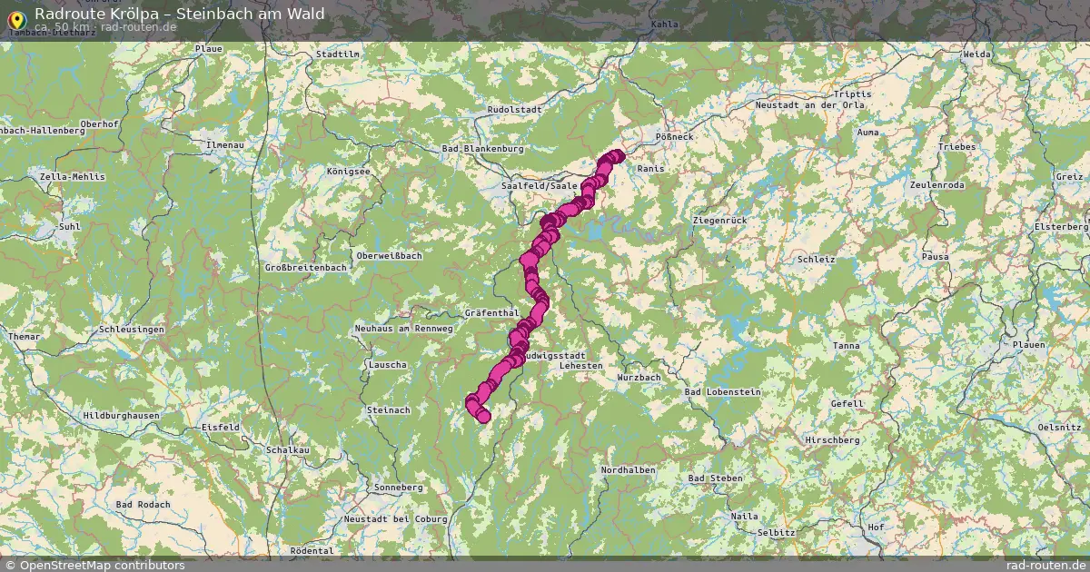 Radtour Krölpa – Steinbach Am Wald