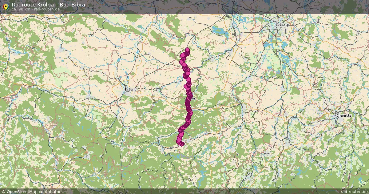 Radtour Krölpa – Bad Bibra