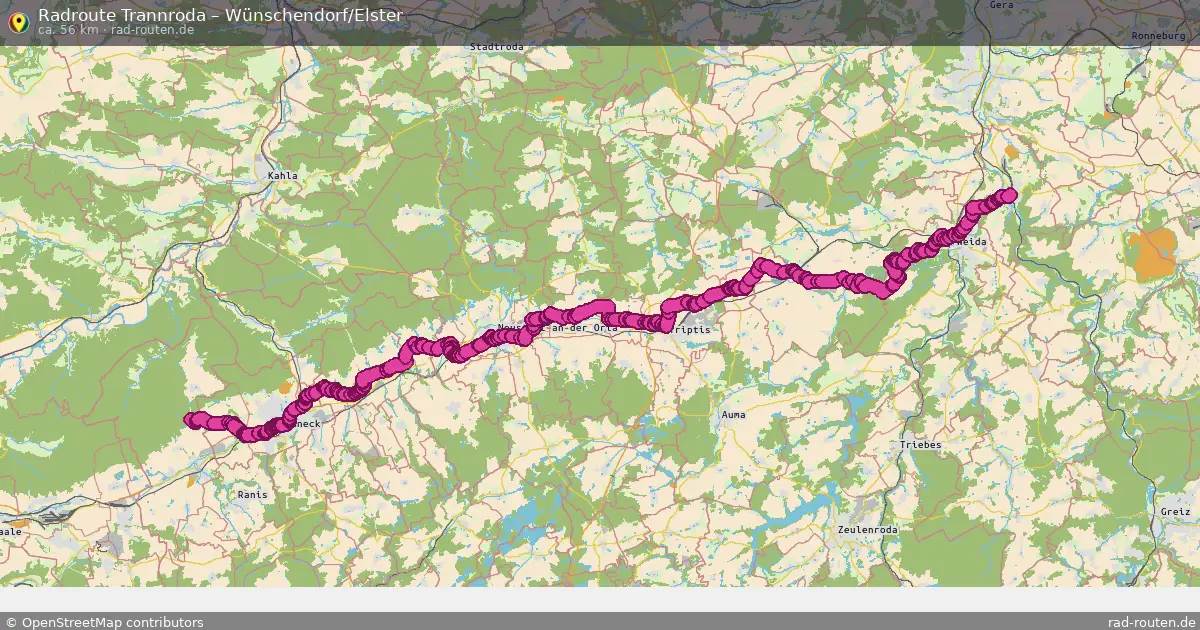 Radtour Trannroda – Wünschendorf Elster