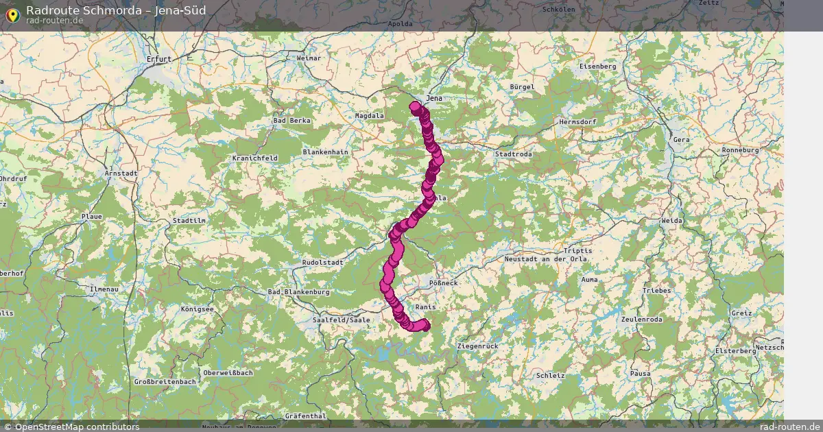 Radtour Schmorda – Jena-Süd