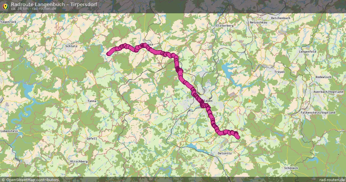Radtour Langenbuch – Tirpersdorf