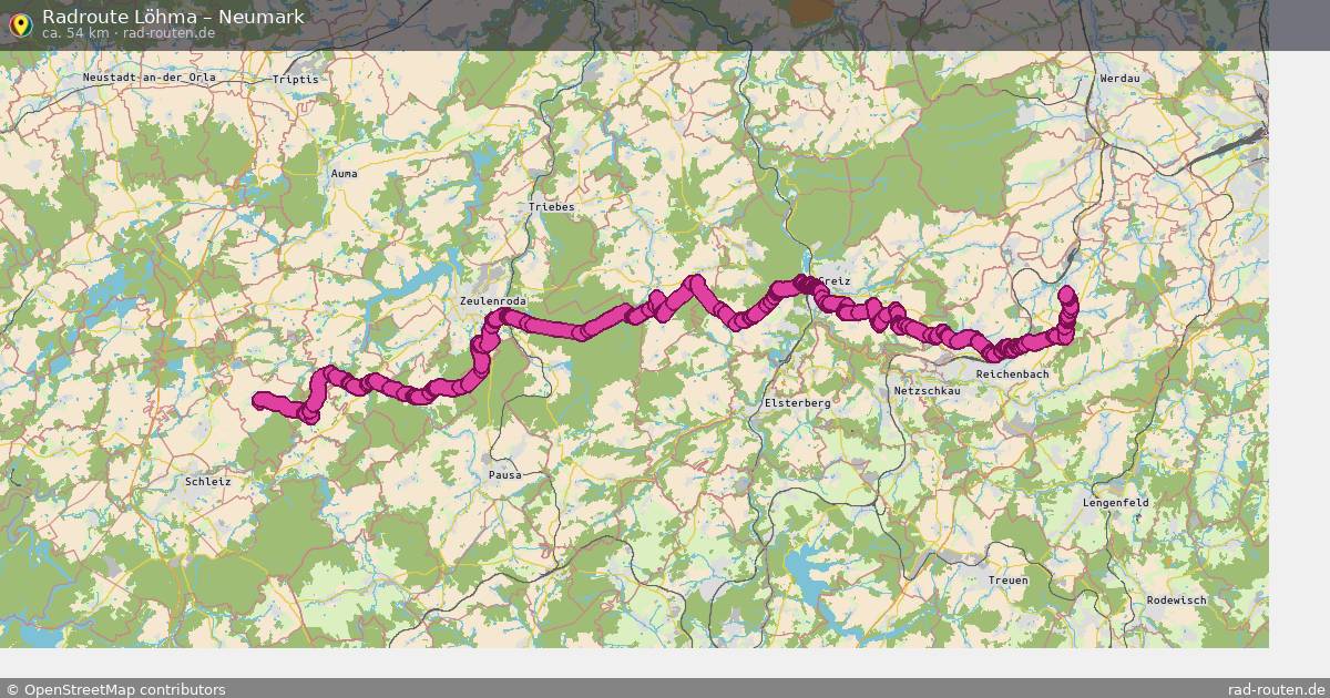 Fahrradroute Löhma – Neumark