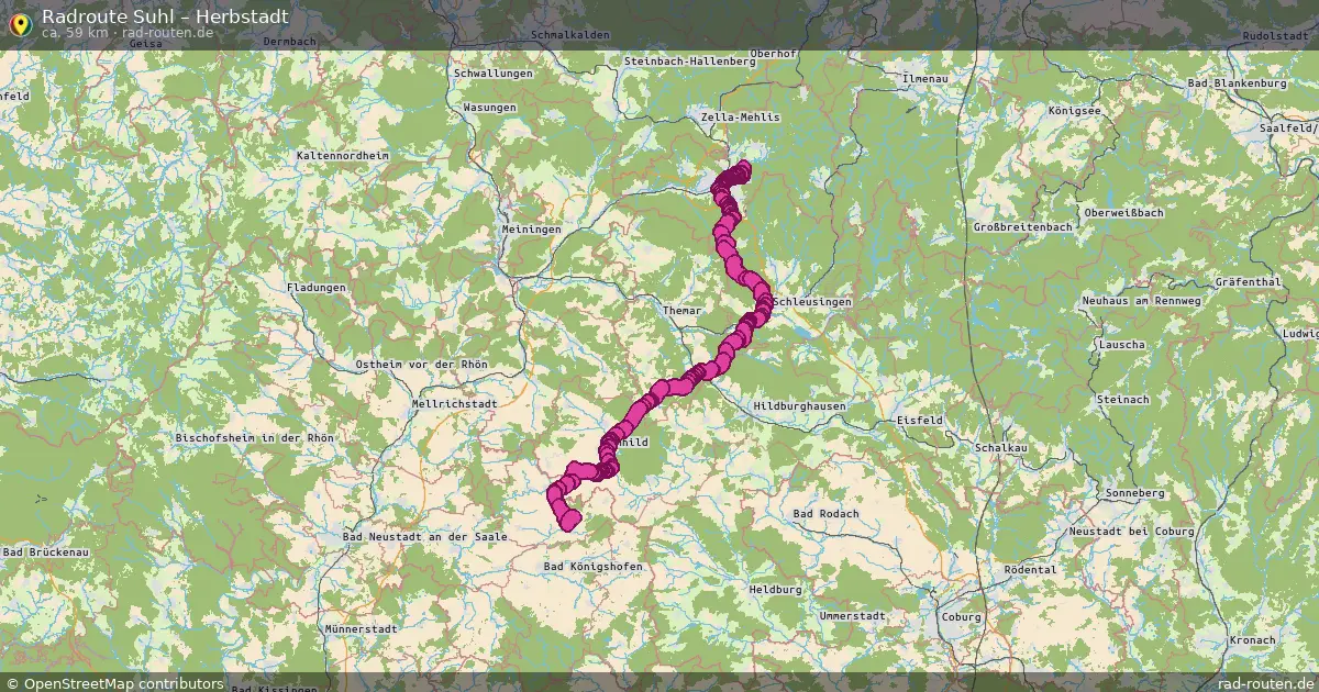 Radtour Suhl – Herbstadt