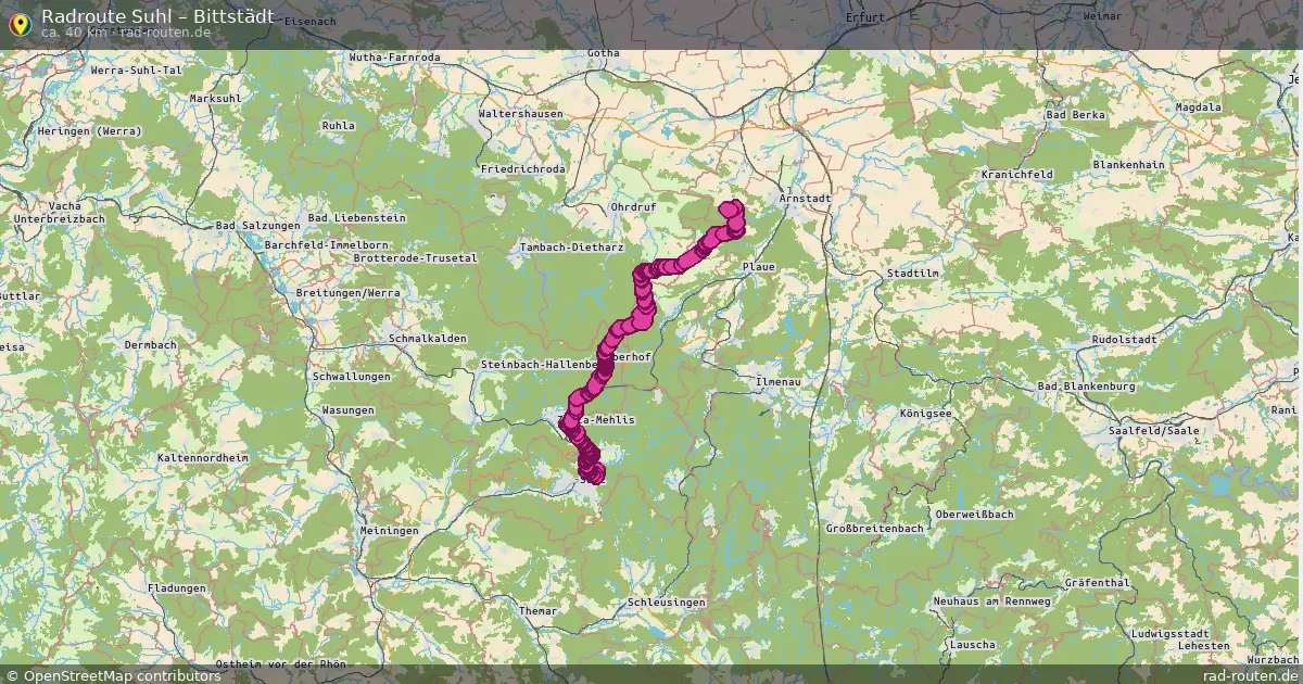 Radtour Suhl – Bittstädt