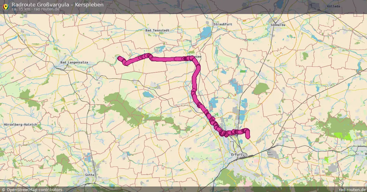 Radtour Großvargula – Kerspleben