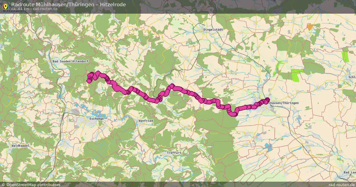 Radtour Mühlhausen Thüringen – Hitzelrode