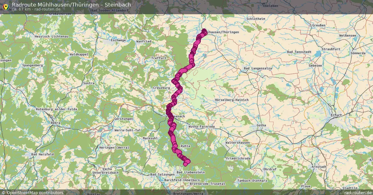 Radtour Mühlhausen Thüringen – Steinbach