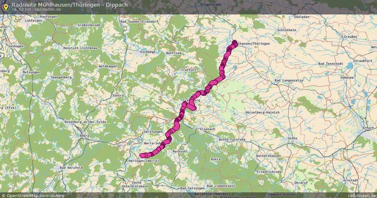 Radtour Mühlhausen Thüringen – Dippach