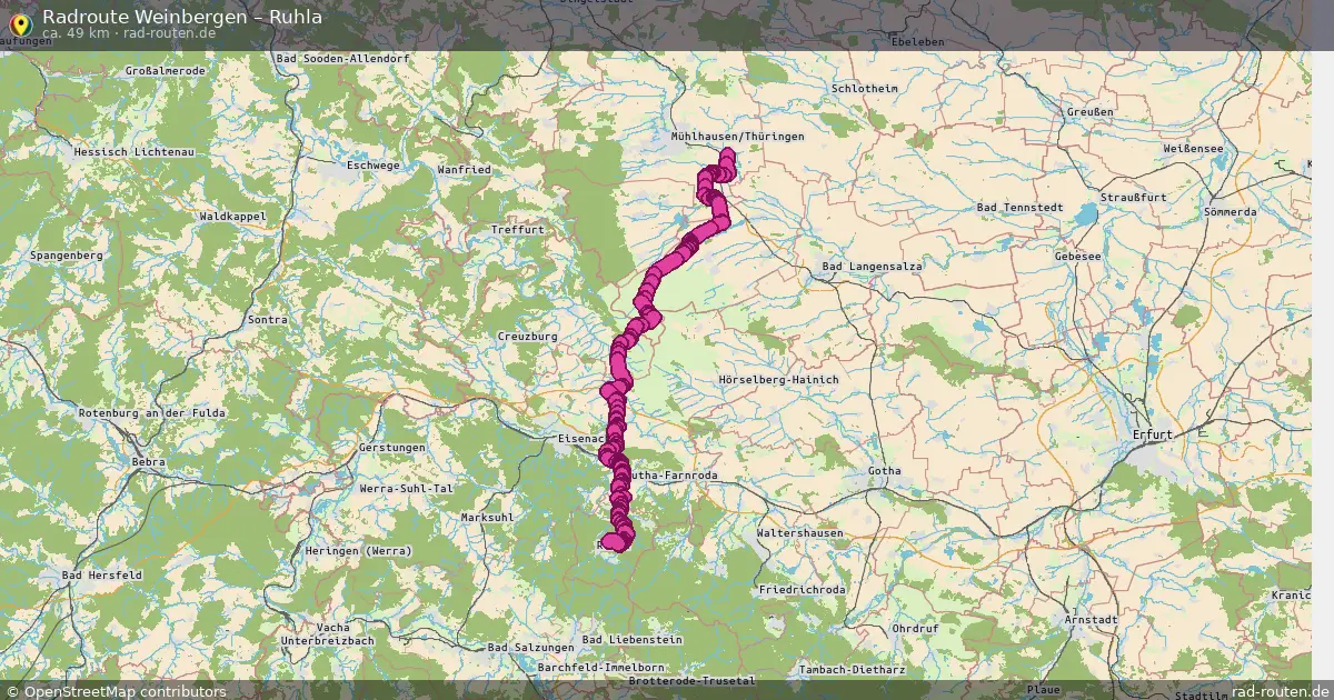 Radtour Weinbergen – Ruhla