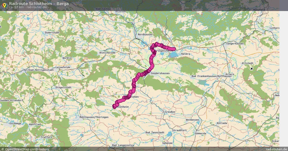 Radtour Schlotheim – Berga