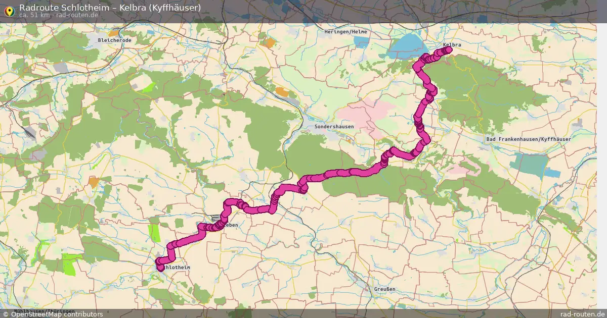 Radtour Schlotheim – Kelbra (Kyffhäuser)