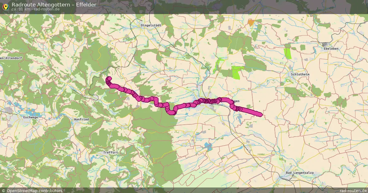 Radtour Altengottern – Effelder
