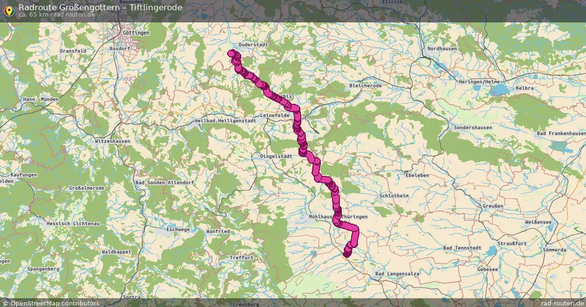 Radtour Großengottern – Tiftlingerode