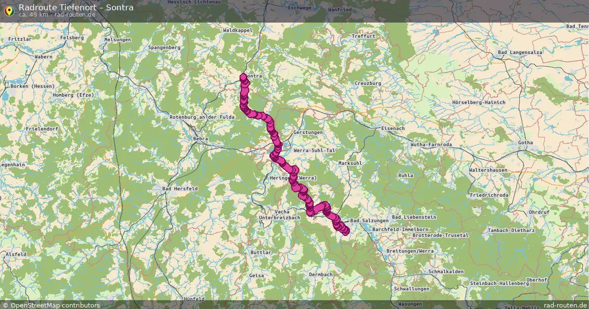 Radtour Tiefenort – Sontra