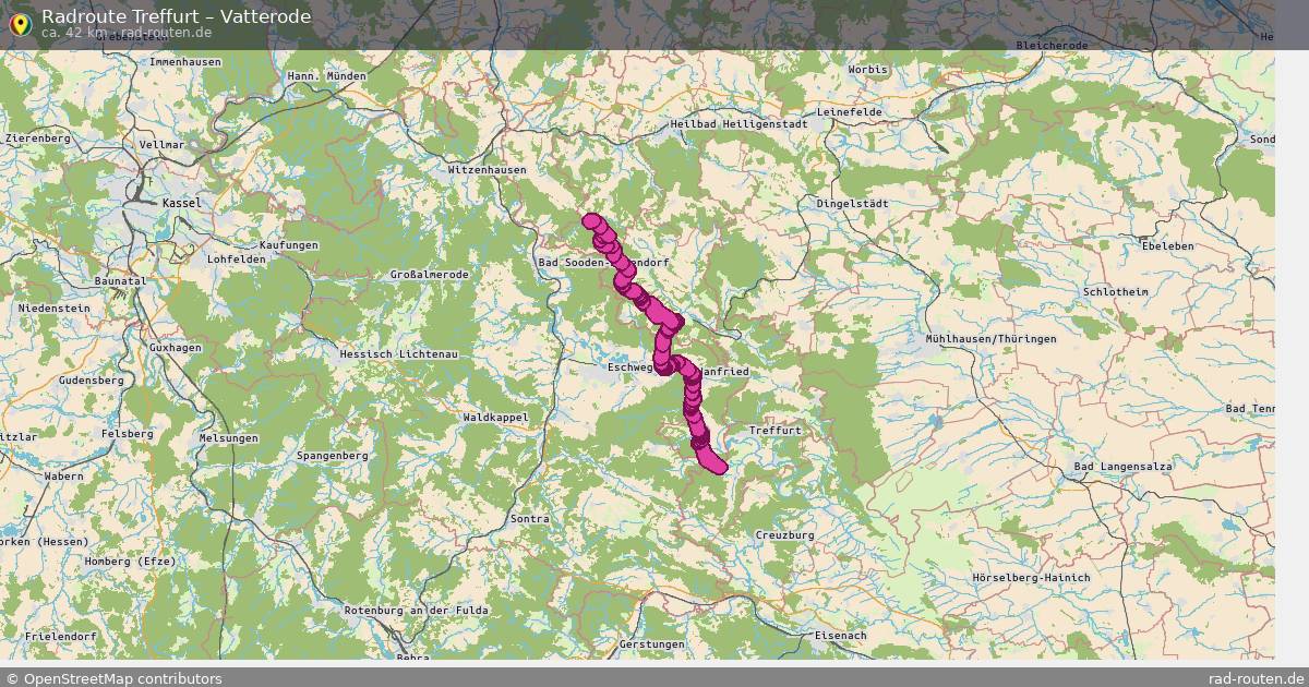Fahrradroute Treffurt – Vatterode