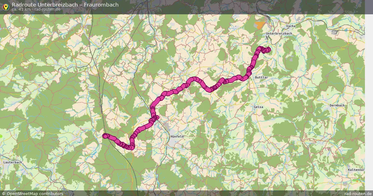 Radtour Unterbreizbach – Fraurombach