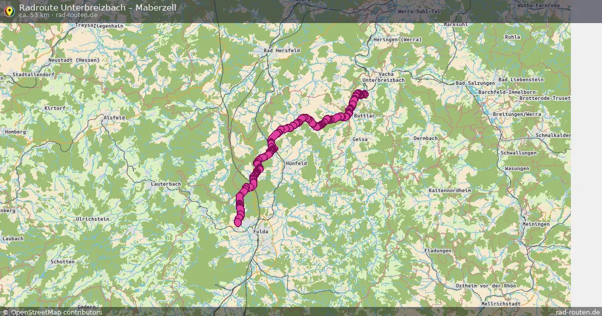 Radtour Unterbreizbach – Maberzell