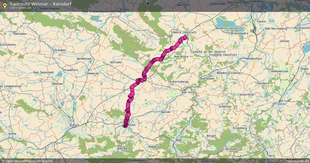 Radtour Weimar – Karsdorf