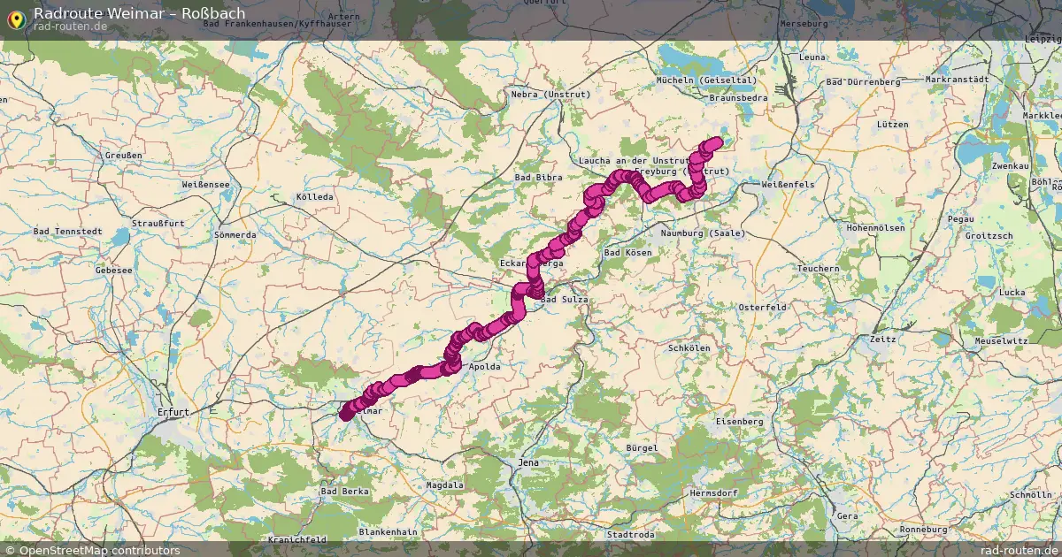 Radtour Weimar – Roßbach