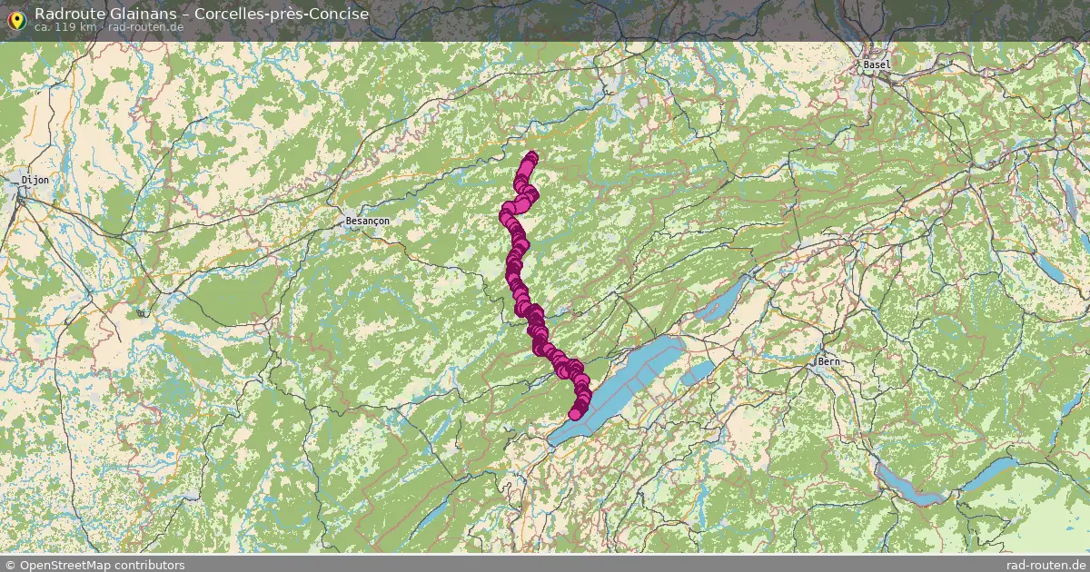Radtour Glainans – Corcelles-Près-Concise