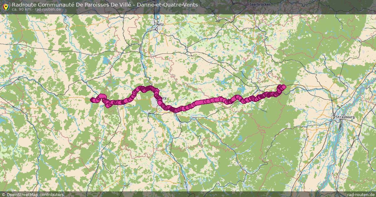 Fahrradroute Communauté De Paroisses De Villé – Danne-Et-Quatre-Vents
