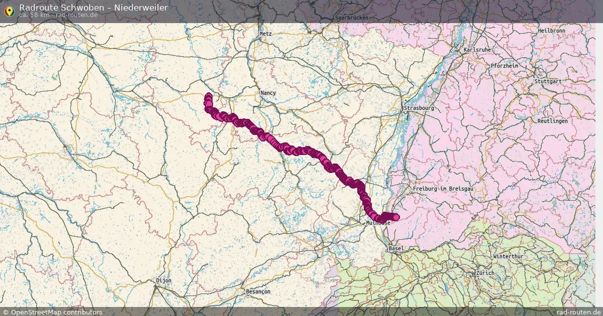 Fahrradroute Buhl – Niederweiler (52 km) – Rad-Routen.de