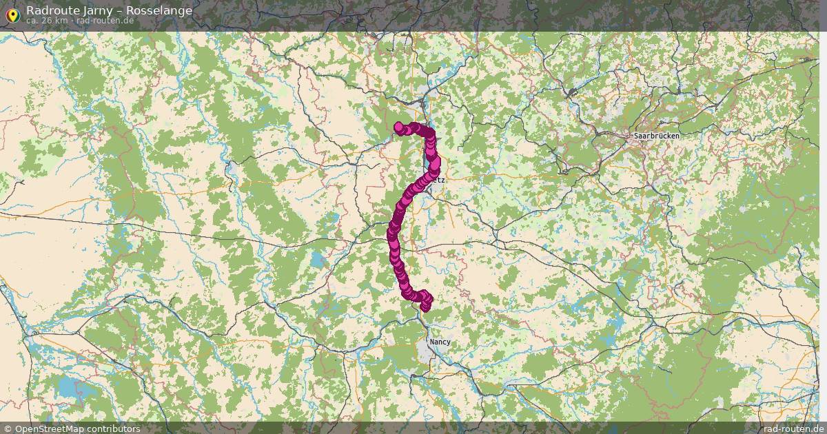 Fahrradroute Jarny – Rosselange