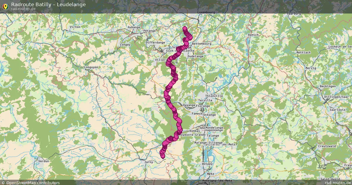 Fahrradroute Batilly – Leudelange