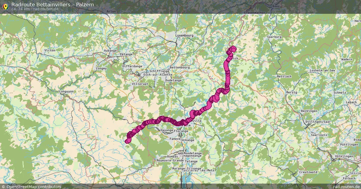 Radtour Bettainvillers – Palzem