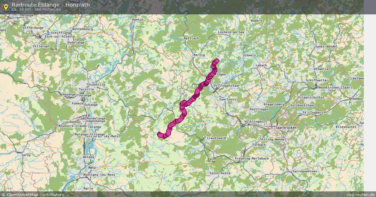Radtour Éblange – Honzrath